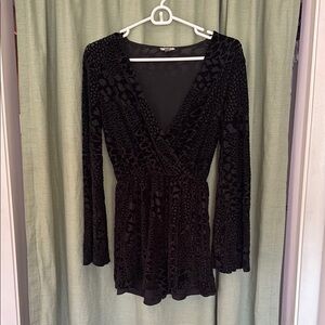 Urban Outfitters Black Long Sleeve Jumpsuit